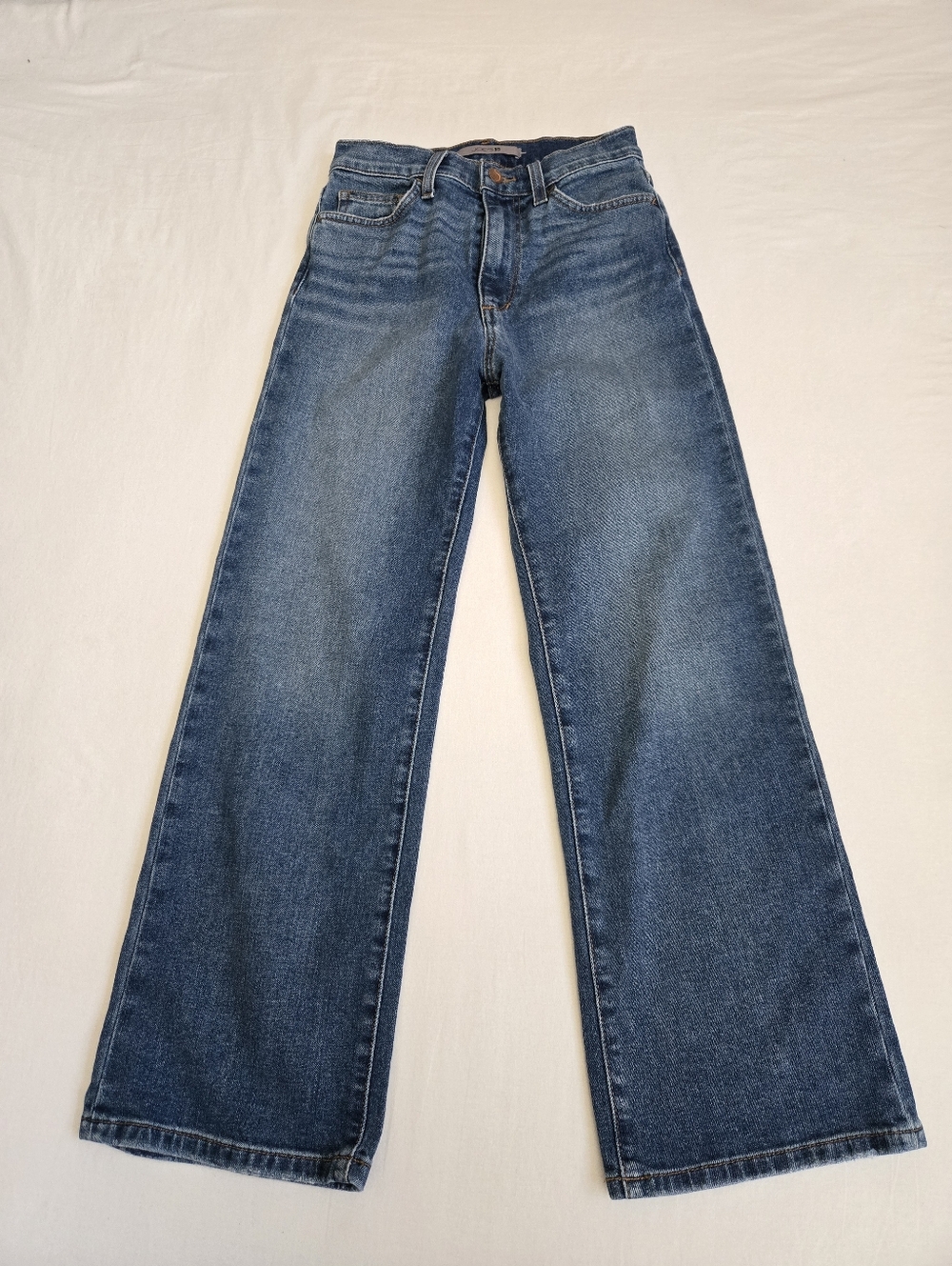 Joe's Jeans Wide Leg Crop Cropped Jeans Blue Wash Size 24